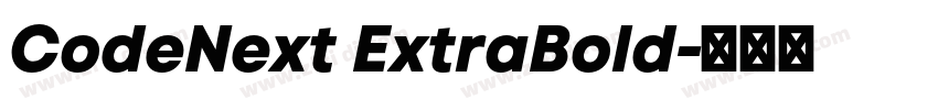 CodeNext ExtraBold字体转换